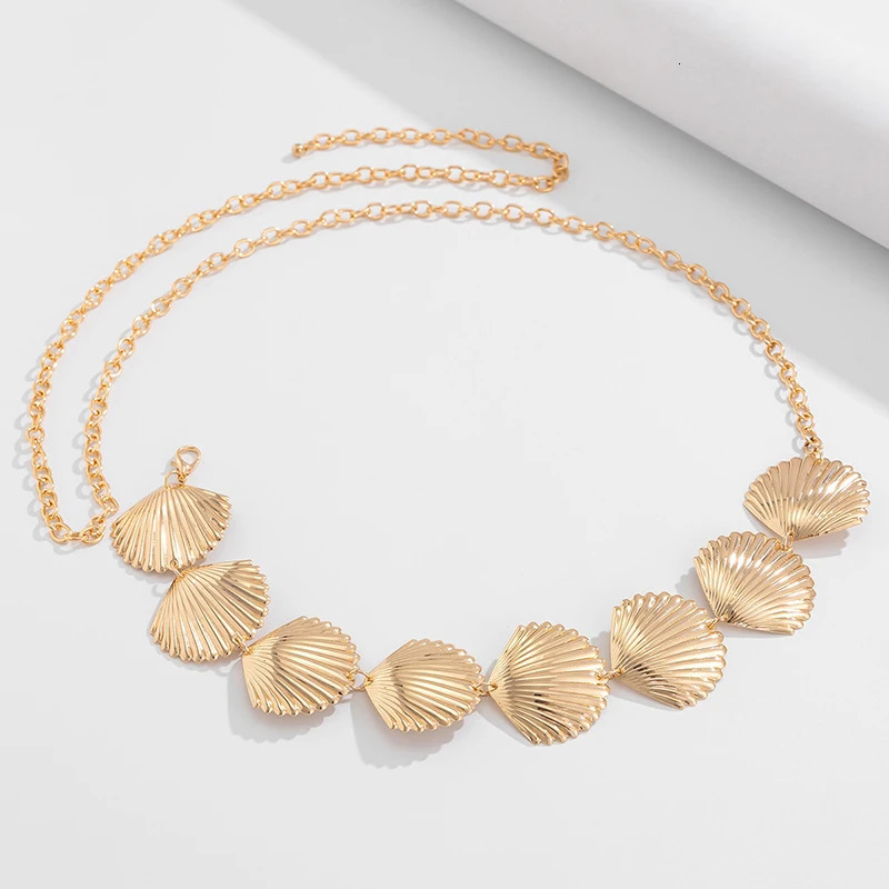 Summer Scalp Shape Pendant Waist Chain Female Sexy Bikini Belt Belly Beach Body Jewelry Fashion 250410