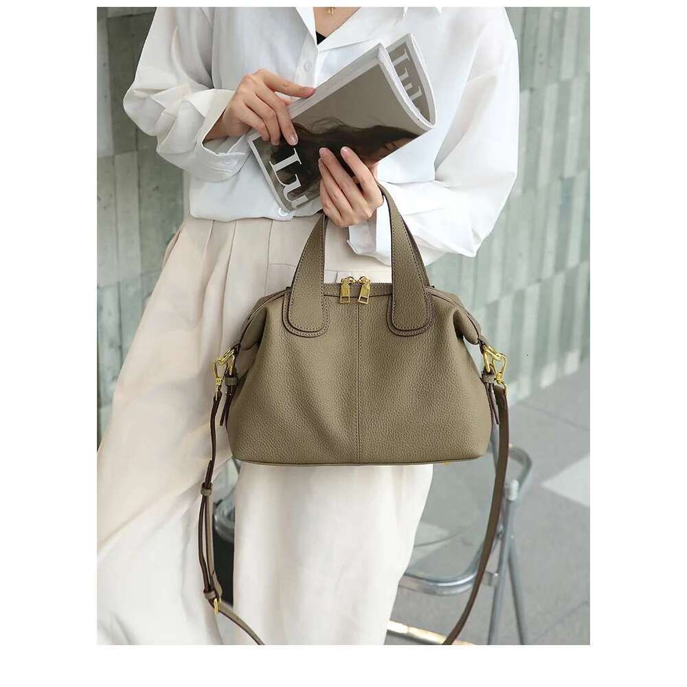 CCCKA Underarm T Cow Leather French Tote 2025 New Fashion Large Capacity Portable One Shoulder Leather Women's Bag