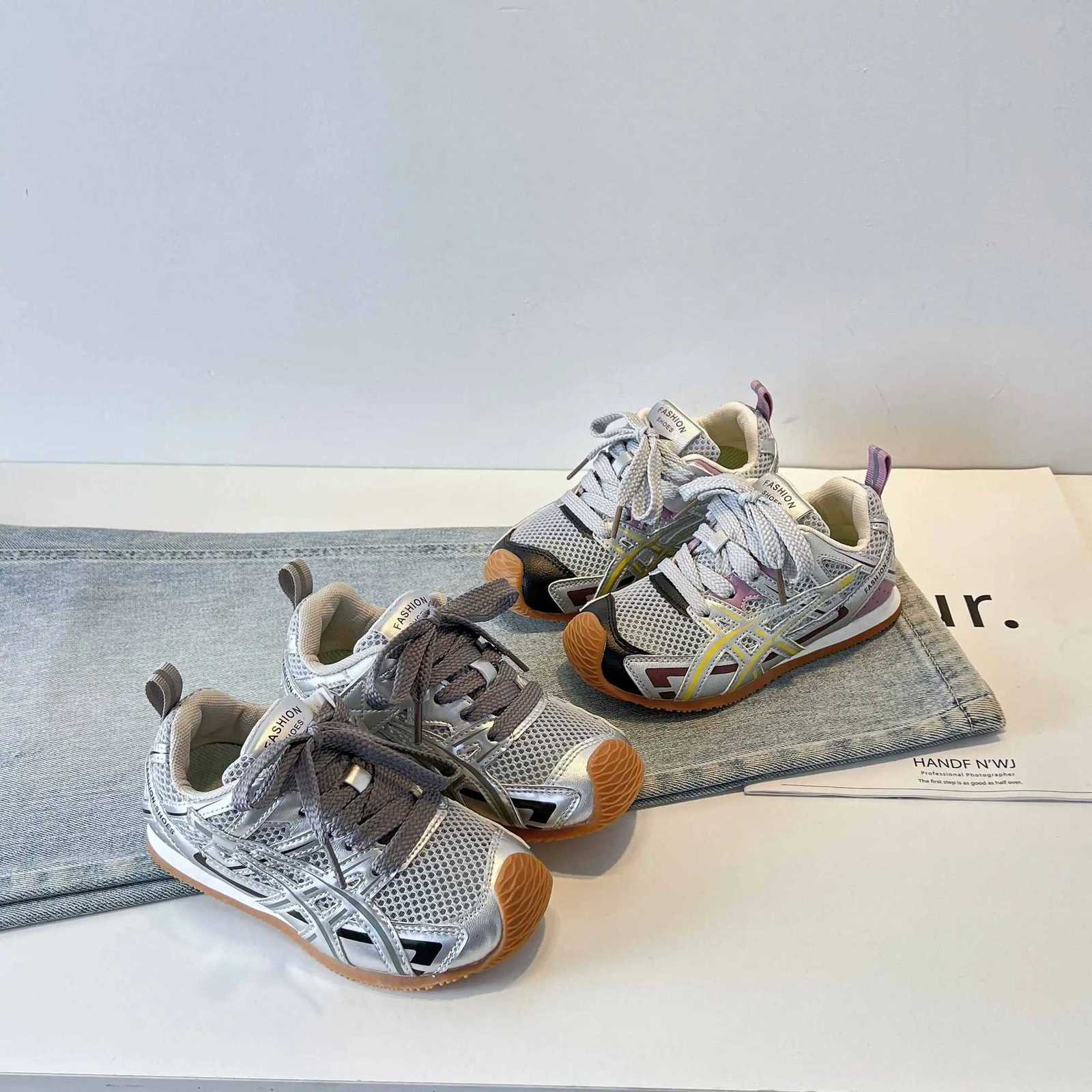 2025 Spring Toddler Kid Breathable Orbit Metallic Rubber Mesh Sneaker Children Casual Fashion Shoe Boy Girl Sports Walking ShoesT251110