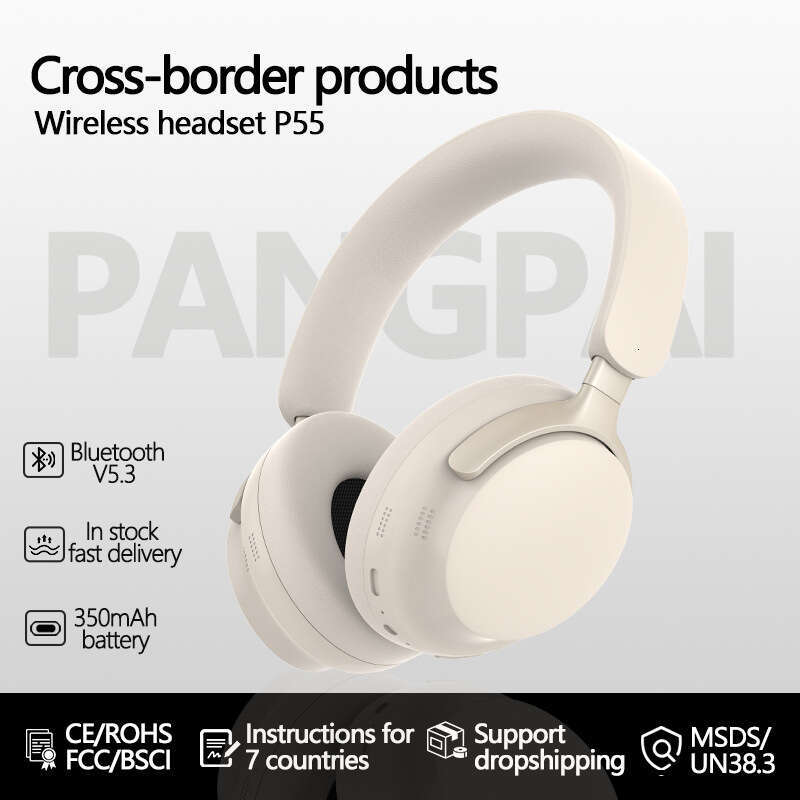 Real wireless Bluetooth headset 3D stereo full ear sports music factory headsets available