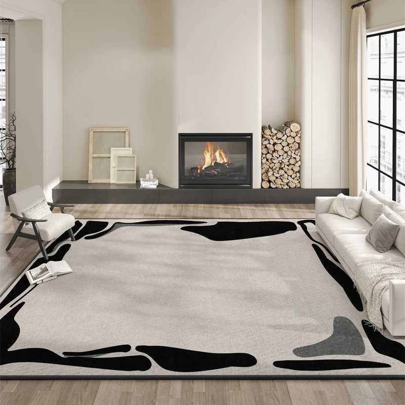 Light Luxury Living Room Decoration Striped Carpet Thicken Study Rug Home Cloakroom Anti-slip Mat Modern Style Rugs for Bedroom Y251110