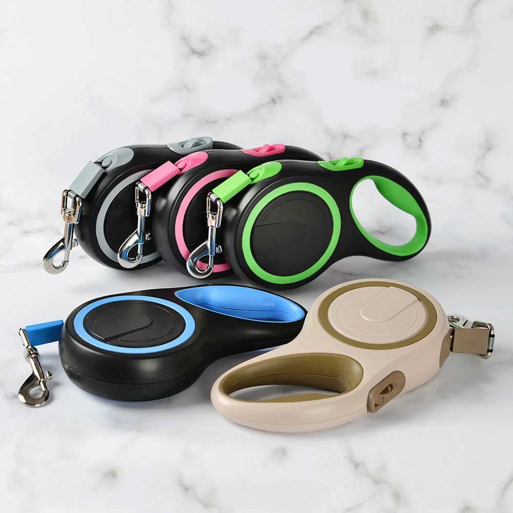5M/8M Retractable Big Dog Leash Automatic Sturdy Nylon Rope Color Blocking Walking Hiking Strong Leash 50KG Large Pet Accessorie J251110