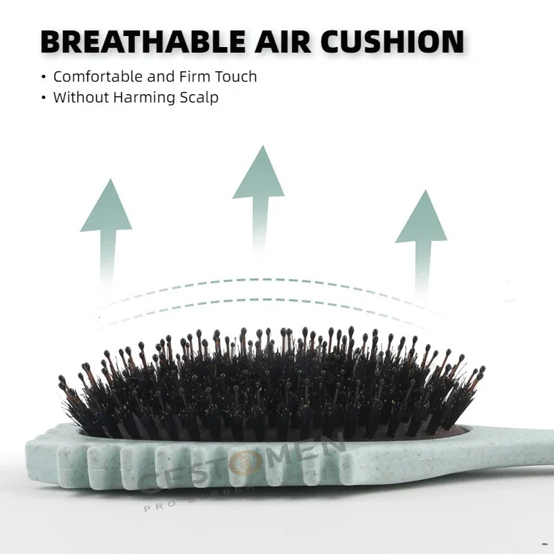Curls Define Styling Brush Boar Bristle Detangling Hair Brush Tangled Hair Comb Shaping Defining Curls Barber Salon Styling Tool 251107