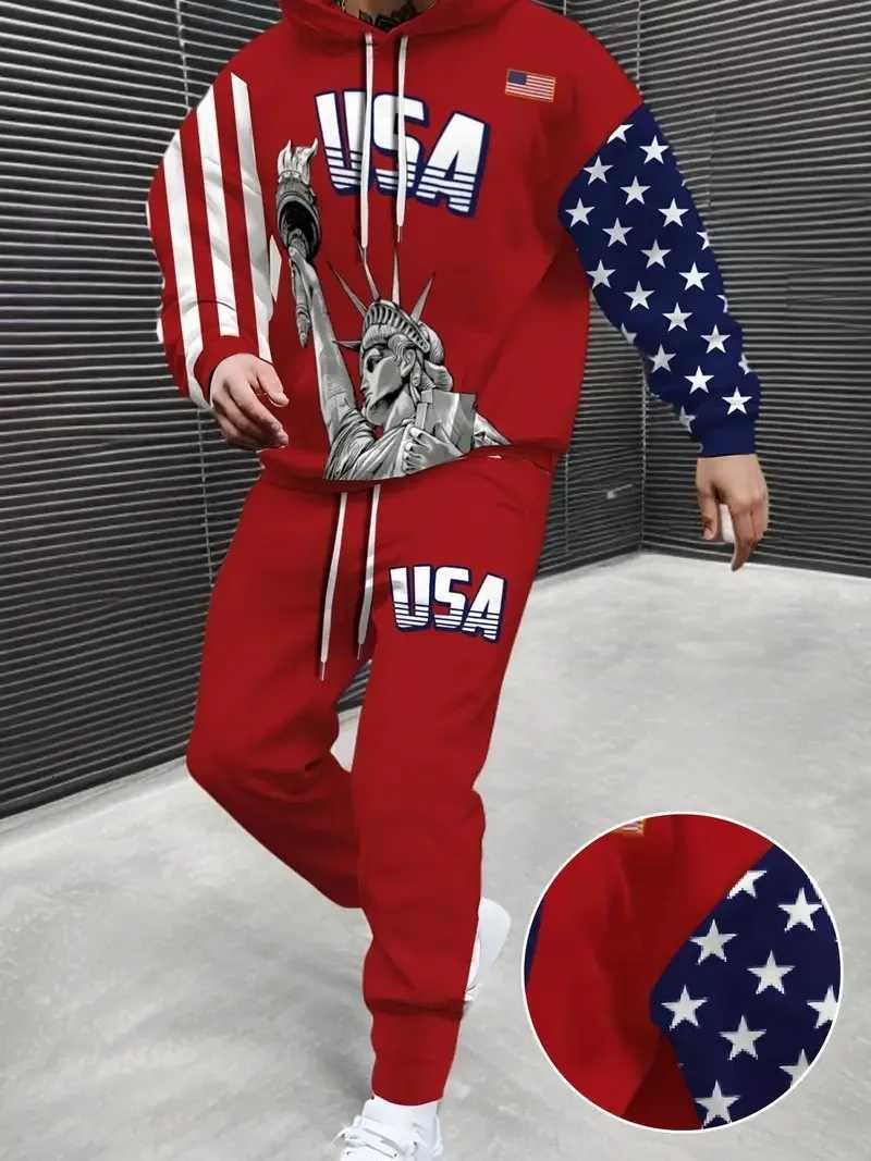 The new mens hoodie set for Spring and Autumn 2025 features a casual fashionable and comfortable 3D letter pattern print W251110