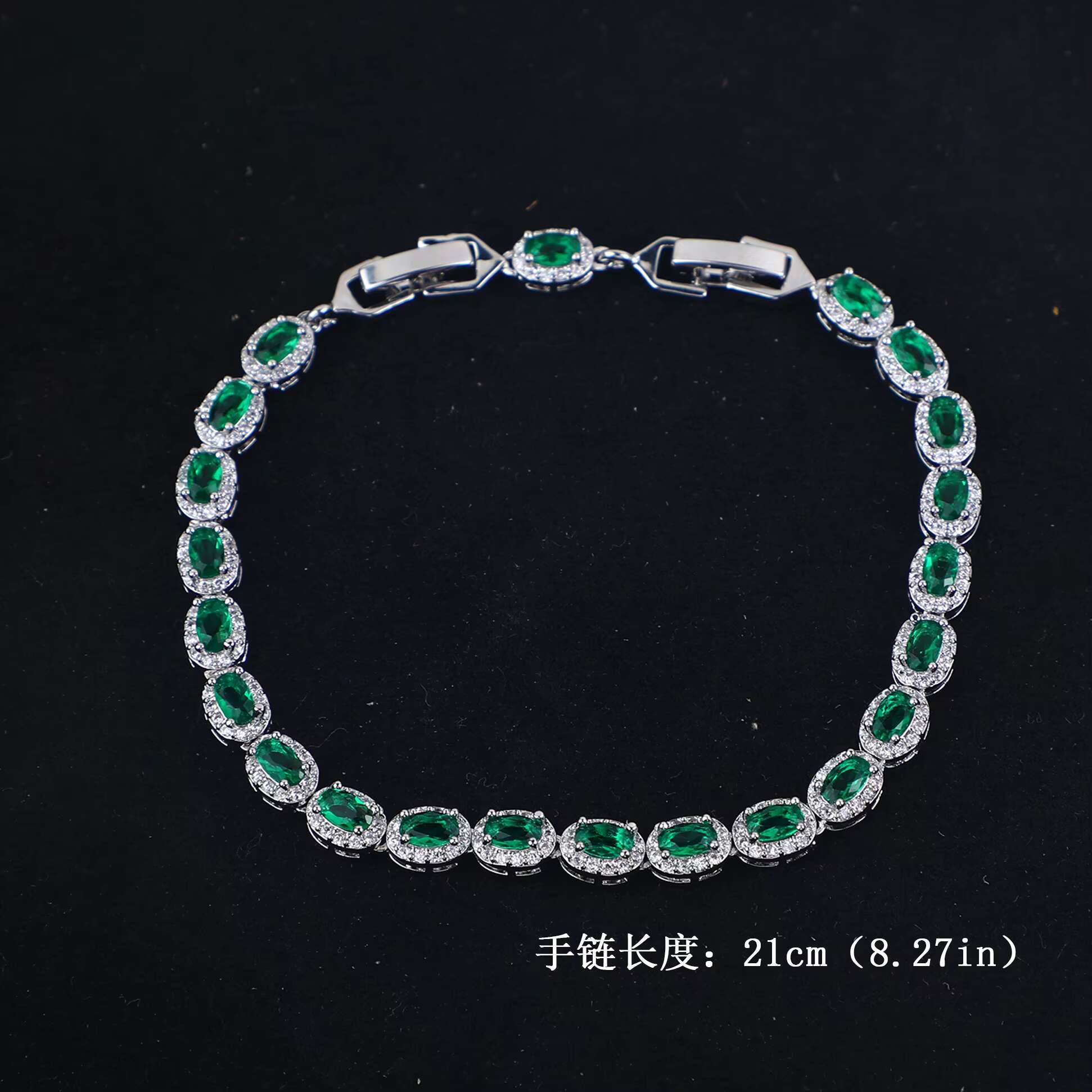 8.3 Inches Charm Bracelet Jewelry Royal Blue Crystal Ruby Emerald Moissaniteia Moissanite Diamond Men Tennis Bracelet for Women