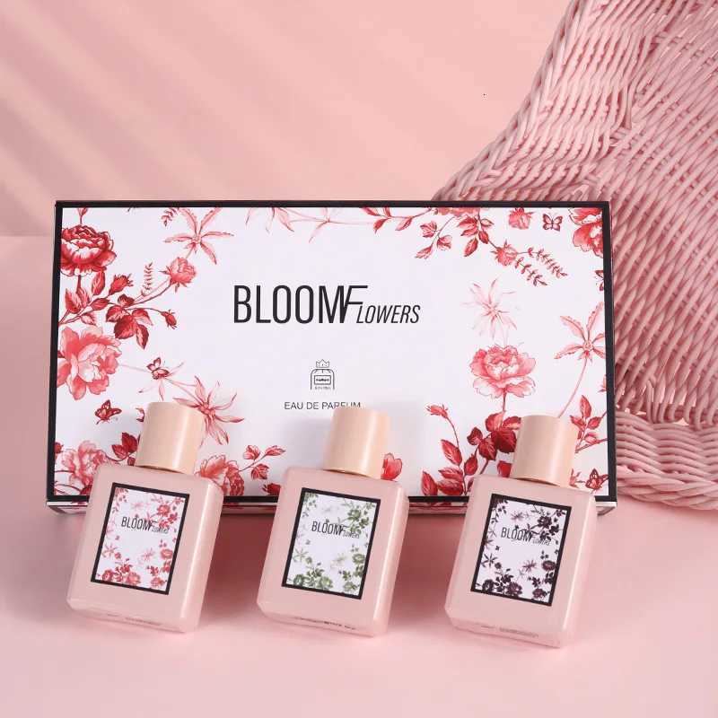 Brand Woman Perfume Bloom Flowers Ladies Sweet Perfume Gift Set Fresh Fruity Floral Long Lasting Eau De Toilette Body Spray X251110
