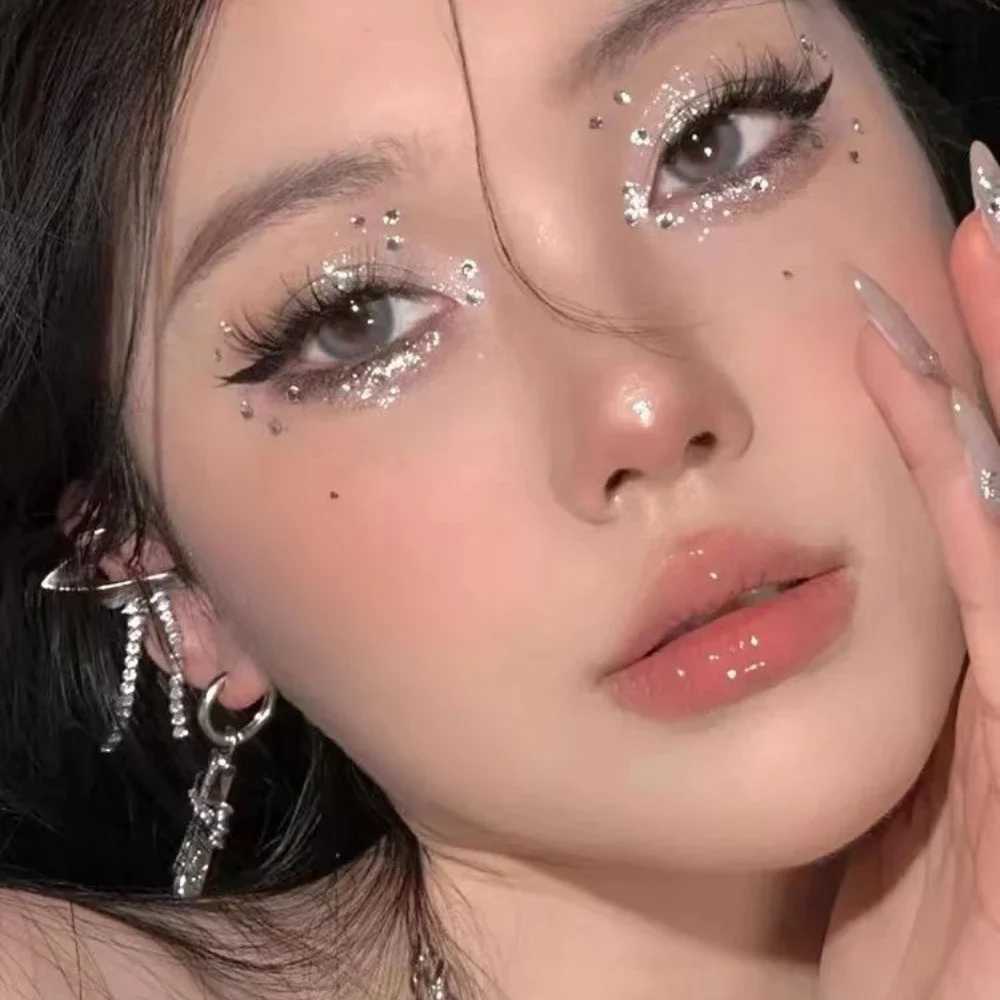 Fashion pearl face sticker Pearl temporary tattoo sticker Waterproof glitter eye shadow body holiday makeup W250410