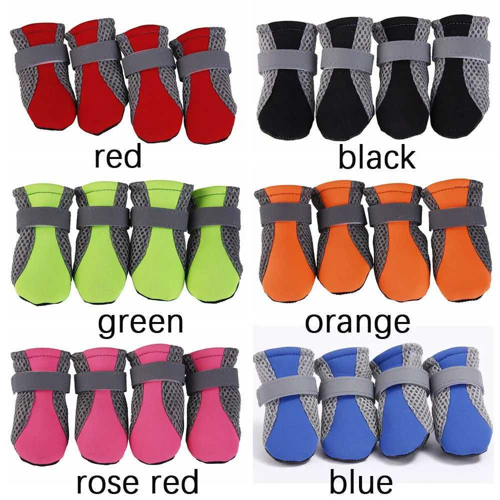 Suitable for small and large dog paw protectors with reflective strips hot sidewalks pet supplies dog boots pet rain boots T2504010