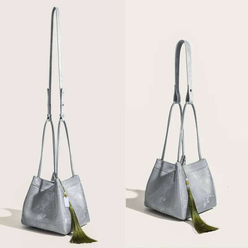 Free Custom Initials Mini Bucket Bags For Women Luxury Designer Handbags Purses 2025 New In Genuine Leather Carry Wrist Shoulder