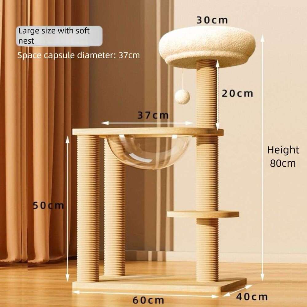 New Wooden Multi-layer All-season Small Apartment Shelf Multi-functional Climbing Frame Cat Toy