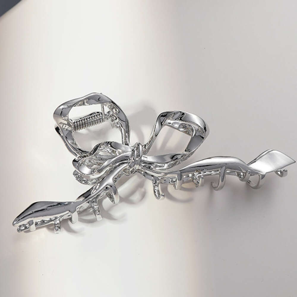 Original Design Bowknot Claw Wholesale New European and American Cross-Border High-End Shark Clip Niche Minimalist Style Hair Accessory