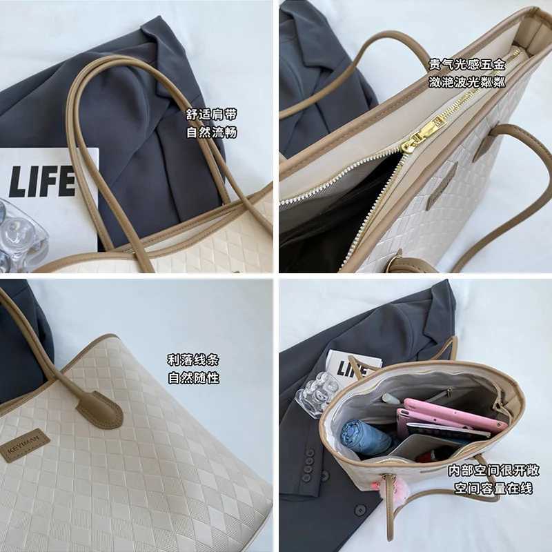 Womens 2025 Multi functional Commuter Shoulder Bag Texture Work Wallet Fashion Leisure Leather AccessoriesT2504102222