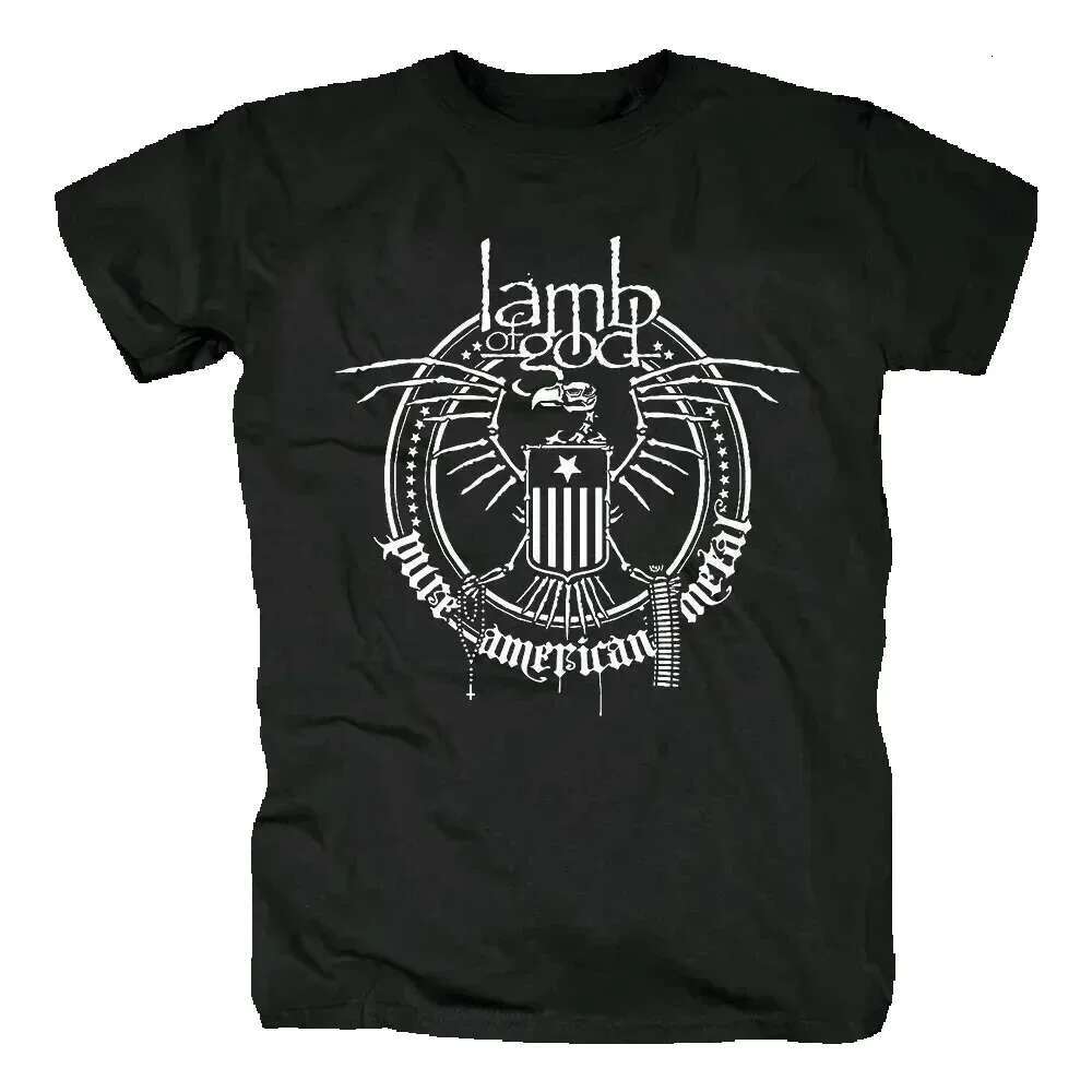 God Lamb Heavy Spirit Group Men's Summer Short Sleeve Pattern Haruku Street Clothing T-shirt