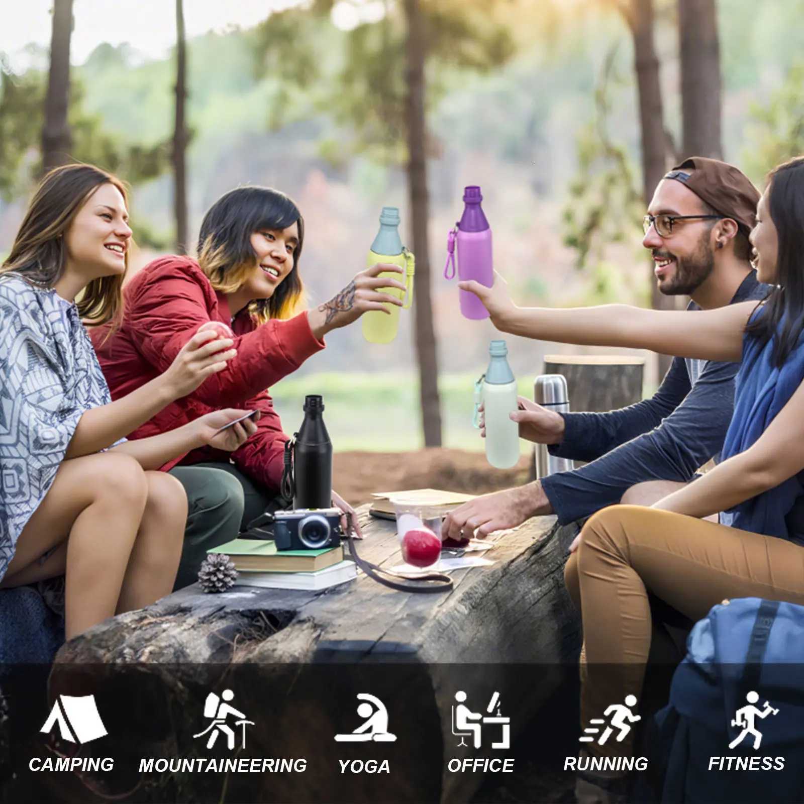 Fashionable cup Stainless Steel Water Bottle 500ml Screw Lid Vacuum Insated Sports Flask Leak Proof Small for School Travel Y251110