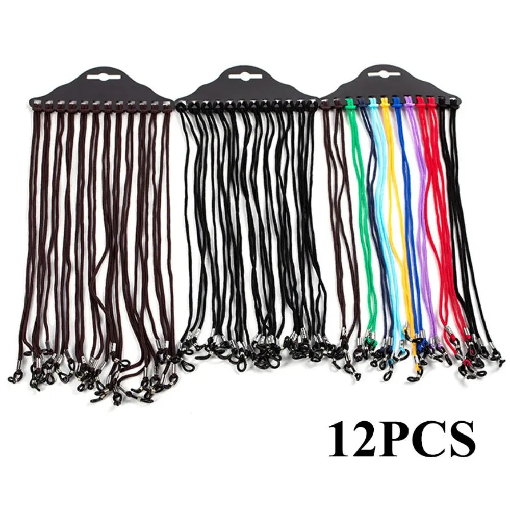 12 piecesset of colorful glass chains fashionable nylon anti slip tie rope to prevent loss 250410