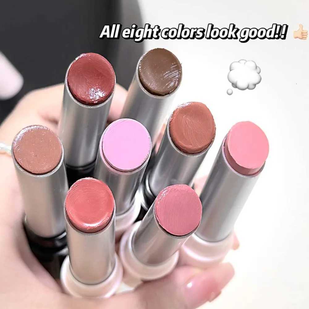 Sweet Pink Crystal Solid Lip Gloss Nude Brown Mirror Lipstick Moisturizing Glass Jelly Finish Not Sticky Daily Lip Tint MakeupT251110