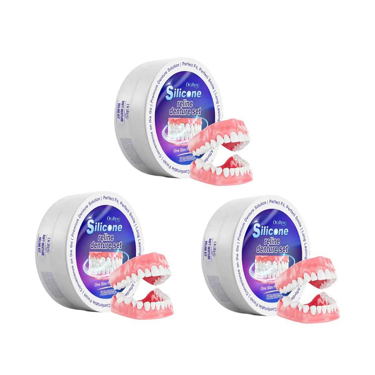 Silicone dental kit suitable for temporary orthodontic teeth dentures oral hygiene care whitening teeth simulation bracket M250409