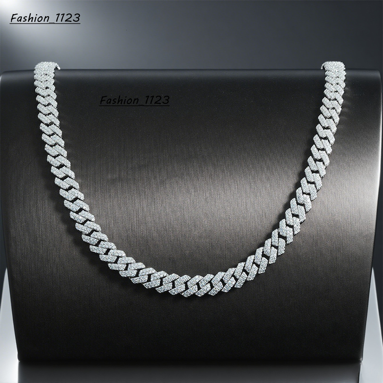 Custom Hip Hop 925 Sterling Silver Pass Diamond Test VVS Moissanite Iced Out 8mm Cuban Chain Link Necklace Fine Jewelry Men