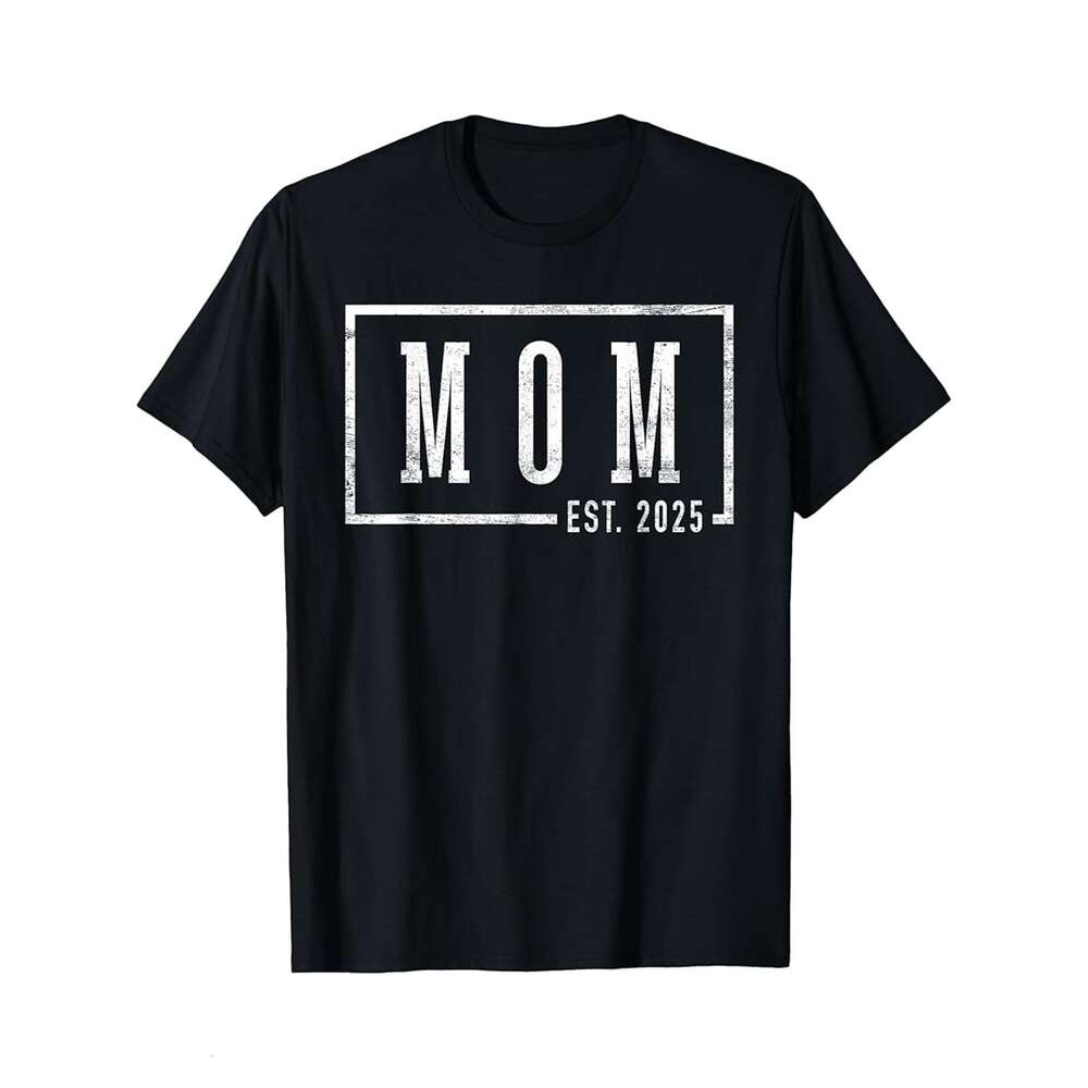 Designer T shirt Sponsored Ad - Mom 2025 Mom To Be New Mom Gifts Sleek Framed Design - 220g T shits