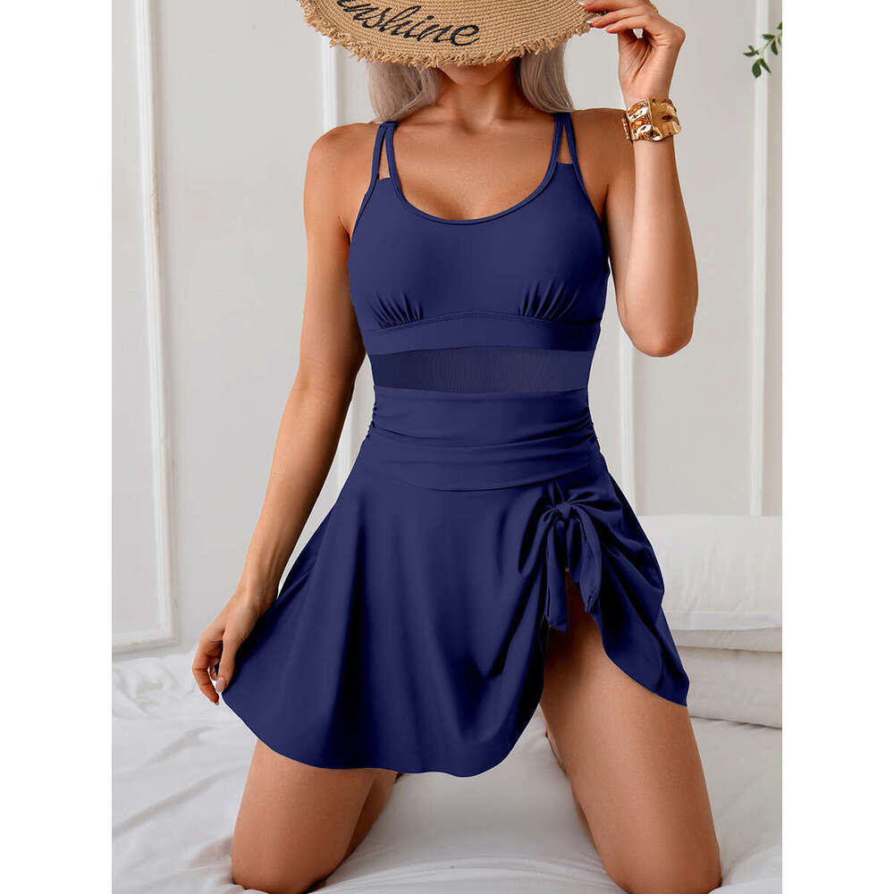 European American swimwear one-piece women's swimsuit skirt manufacturer wholesale 2025 new style chic and elegant clothing
