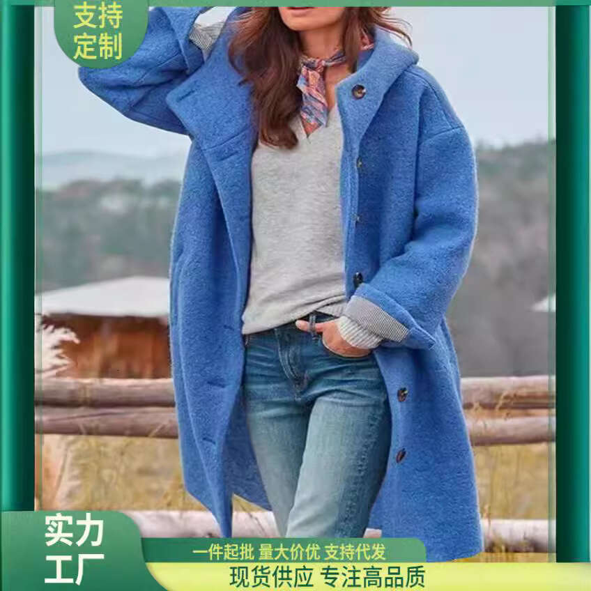 2025 Autumn Street Style Casual Trench Long Sleeve Loose Fit Women's Coat Winter Export Wholesale