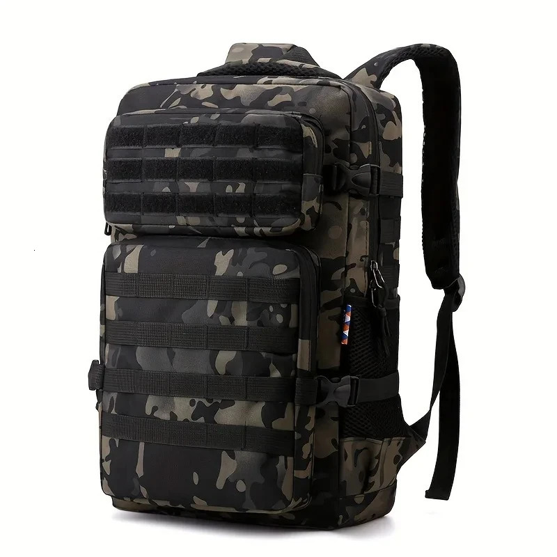 Tactical Backpacks Mens Camouflage Backpack Hiking And Camping Backpack LargeCapacity Multi-layer Outdoor Sports Backpack 250407