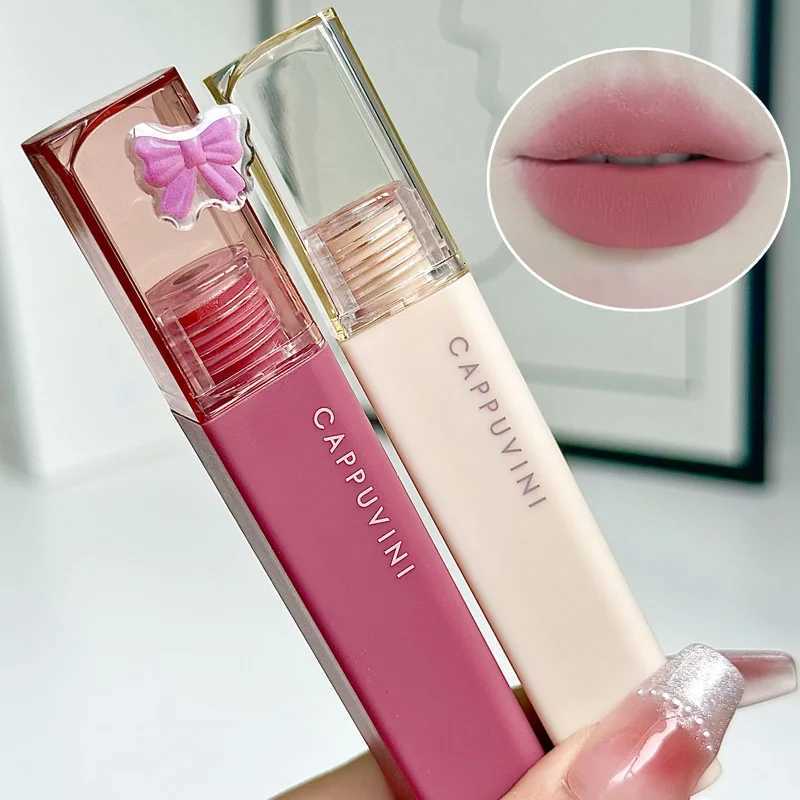 Silky Velvet Lip Gloss Matte Lip Mud Waterproof Non-Stick Cup Lip Glaze Smudge Proof Not Fade Liquid Lipstick Korean MakeupT251110