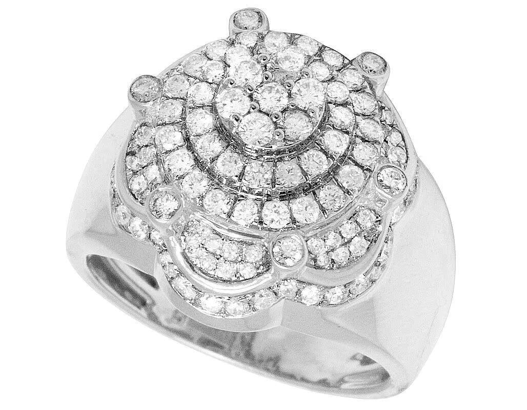 Customized Moissanite Round Diamond King Crown Hip Hop Style Fully Iced Out In S925 Silver VVS Clarity Diamond Ring For Men