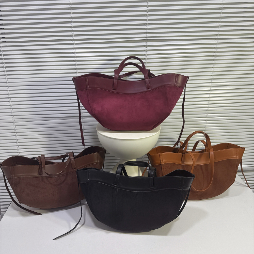 New Dumpling Bun Winter Luxury Handbag Suede Leather Designer Bag Large Capacity Versatile Commuter Bag Elegant Retro Style Women's Shoulder Bag