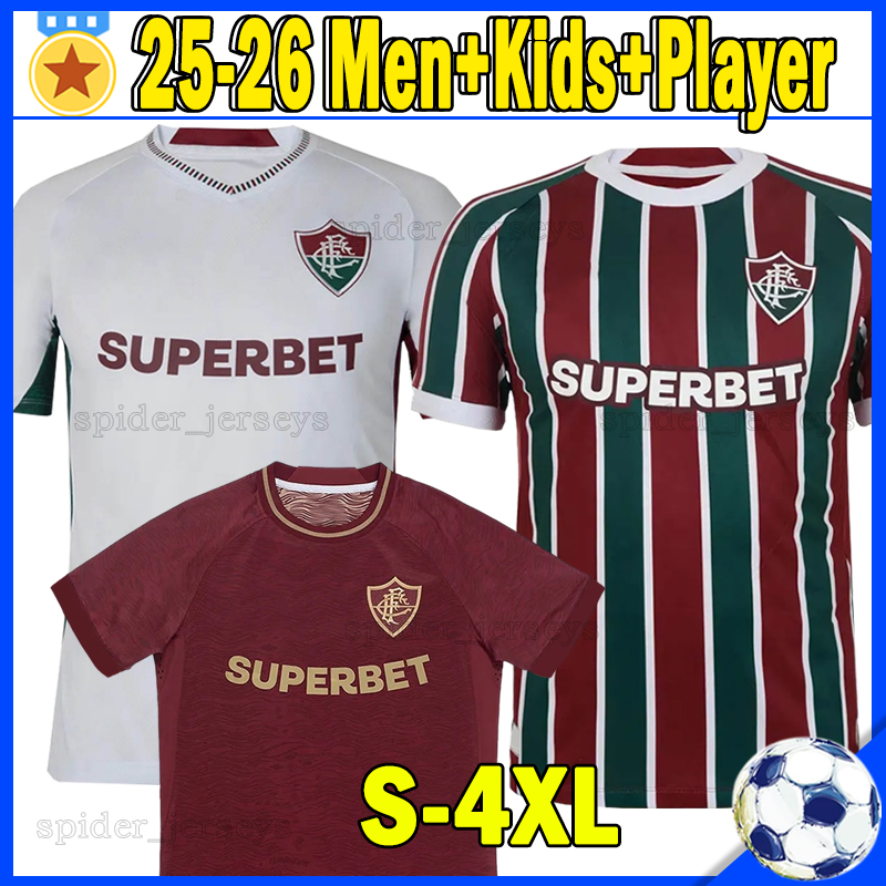 XXXL 4XL 25 26 Fluminense soccer jerseys CANO A.CANOBBIO ARIAS SERNA KENO 2025 2026 EVERALDO PAULO BAYA IGNACIO Long sleeves Player Women men football shirts Kids Kits