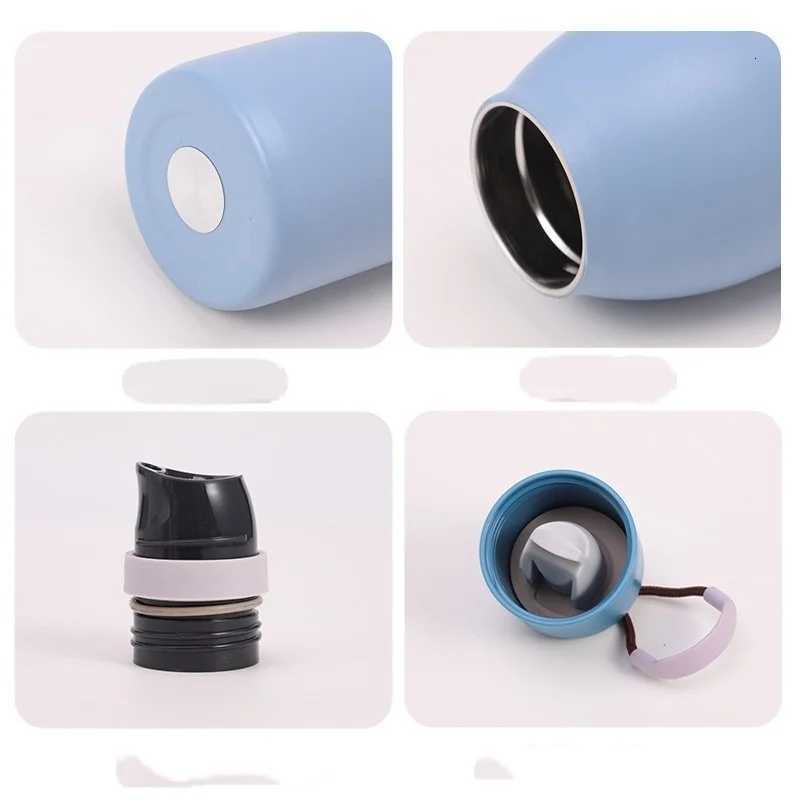 Fashionable cup JUSTINLAU 18oz/24oz Vacuum Flask Portable Thermos Cup Stainless Steel Vacuum Cup ColdHot Sport Pot Car Cup Travel g Y251110