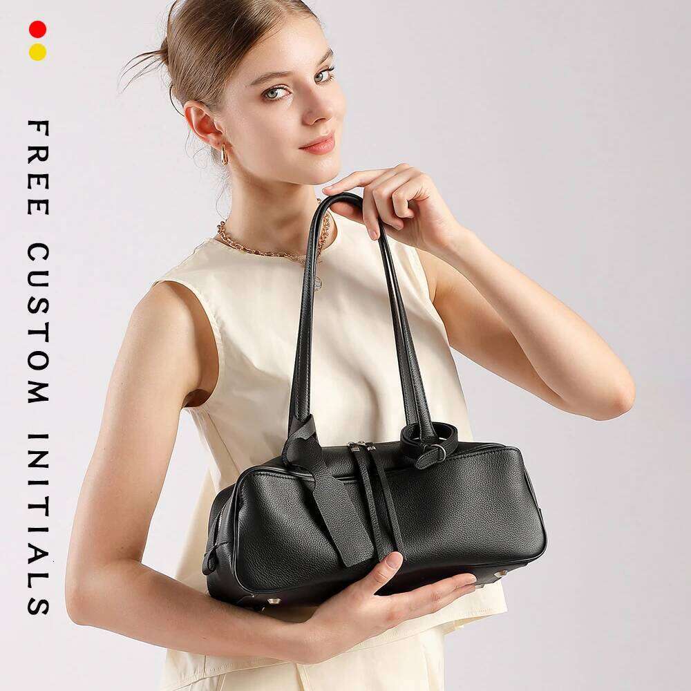 Designer Bag Genuine Leather Bowling Shoulder Underarm Toast Pillow Bag Large Capacity Commuter Tote For Women High End Bag New Handbags