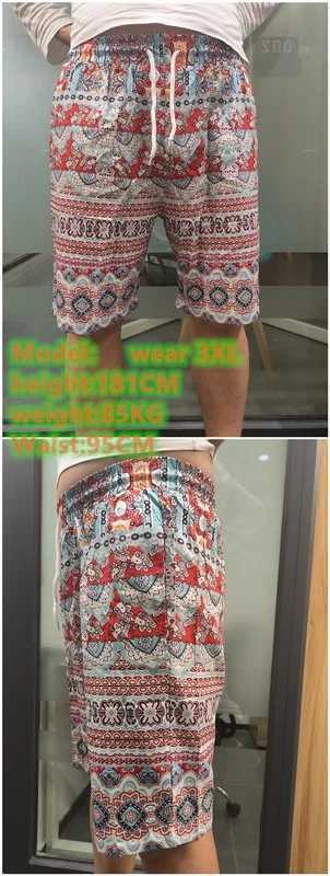 Ropa Hombre 2022 Summer New Mens Shorts Casual Printed Lace Mens Shorts Beach Vacation Mens Clothing X250410