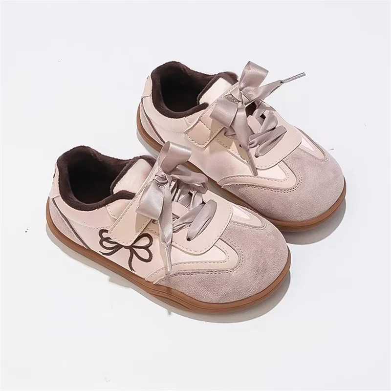 Winter Kids Trainer Shoes Fleece Lined German Army Sneakers Lightweight Soft Sole Casual Sports Shoes for GirlsT251110