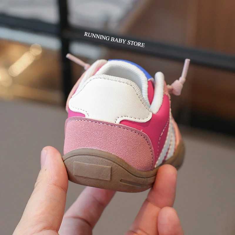 Chunky Sneakers for Children Girl Platform Shoes Pure Color Elastic Band Girl Trendy Trainers Thick Sole Boy School Shoes I07227 W251110