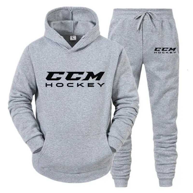 2025 Autumn/Winter CCM Mens Sportswear Set Hoodie High Quality Casual Sportswear Hoodie Pants Warm Sportswear Set Mens Hoodie W251110