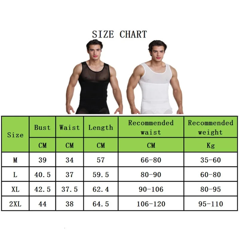 Mens Body Shaper Compression Vest Abdomen Shapewear Tummy Slimming Sheath Gynecomastia Shapers Corset Waist Trainer Fajas Tops 250409