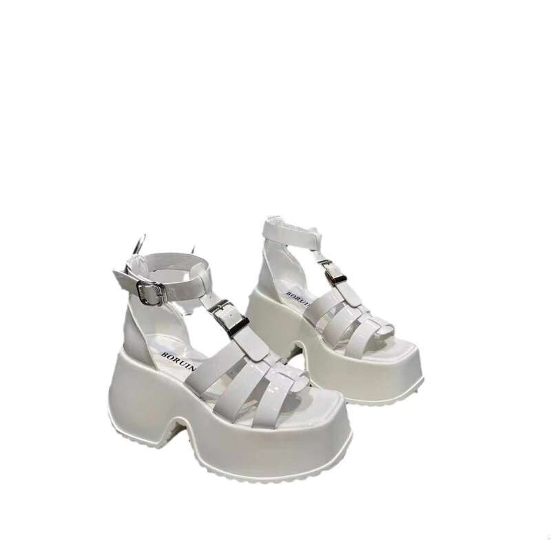 Women Peep Toe Hollow Outs Roman Sandalias 2024 New Thick Sole Sandalswomen Casual Beach Shoes Summer Platform Sandals