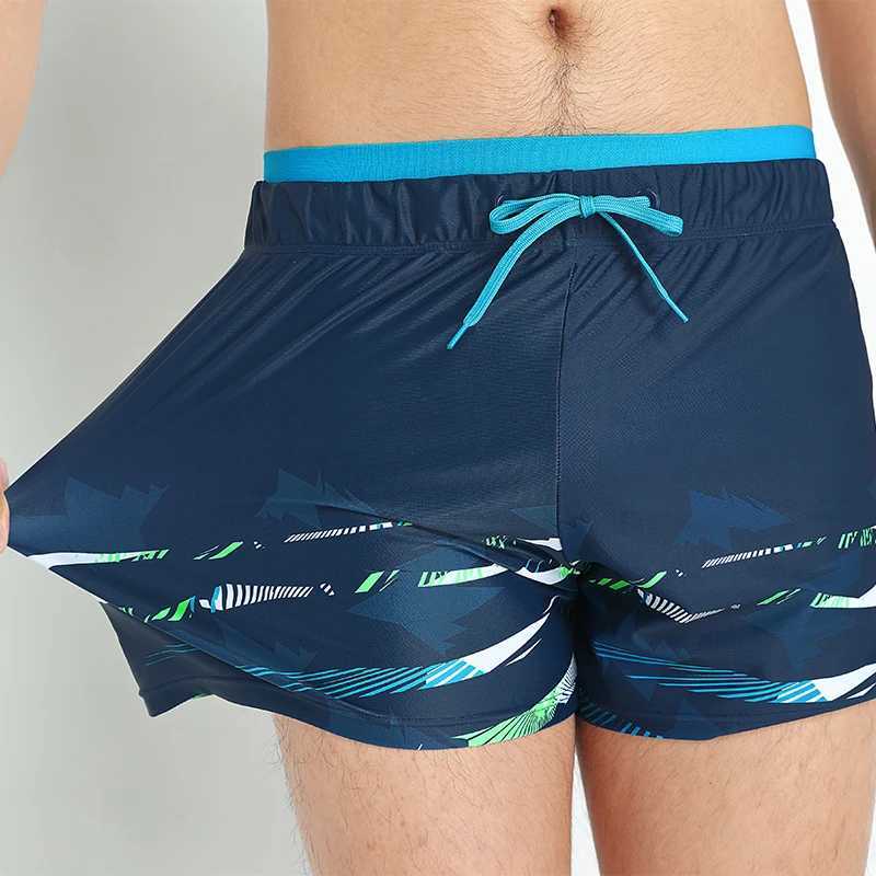 Golden cam mens swimsuit moisture resistant mens boxer swimsuit mens loose beach mens summer shorts mens swimming trunks X250410