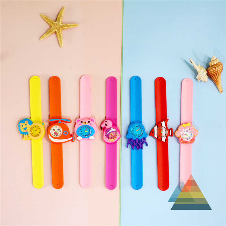 200 Style Animals Shark Unicorn Watch Kids Toys Children Quartz Watches Silicone Slap Belt Child Clock Baby Watch Christmas Gift Y240809