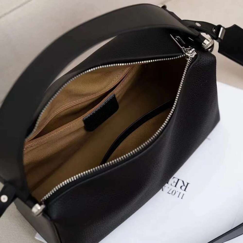 New Beige Color Wide Strap Pillow Tote Genuine Cow Leather Women Handbag Big High-End Commuter Crossbody Bag
