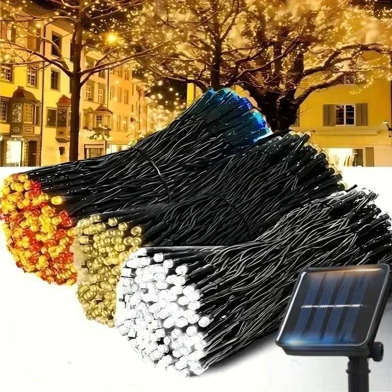 Christmas String Led Outdoor Solar with Modes Twinkle Fairy Lights for Garden Weddin Decoration ddmycat