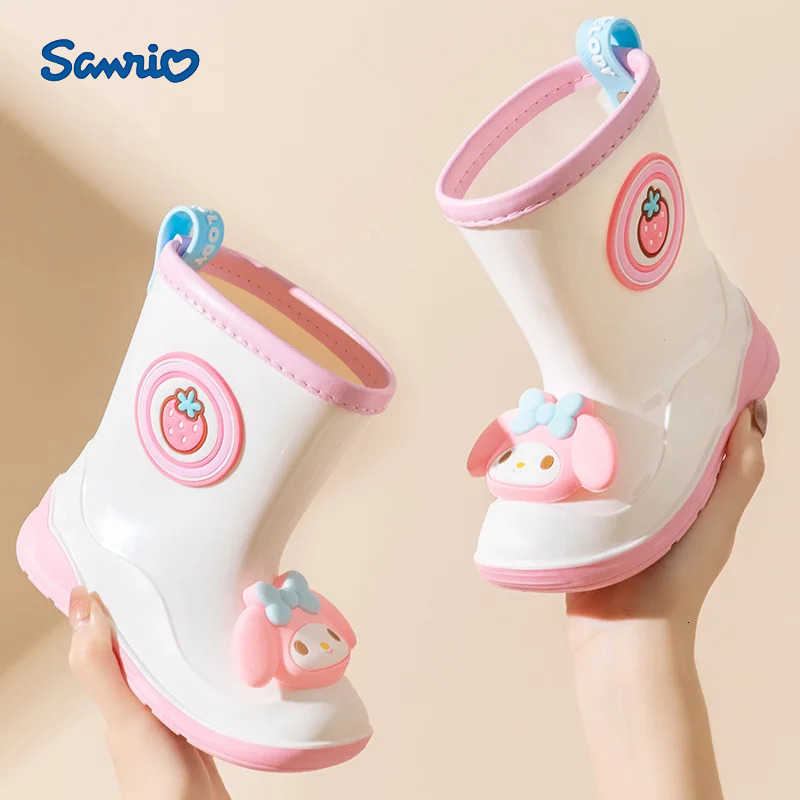 Sanrio Kids Girl Boy Rain Boots Waterproof Rainboots Childrens Shoes Rubber Boots Kids Baby Cartoon Water Shoes Boots H251110