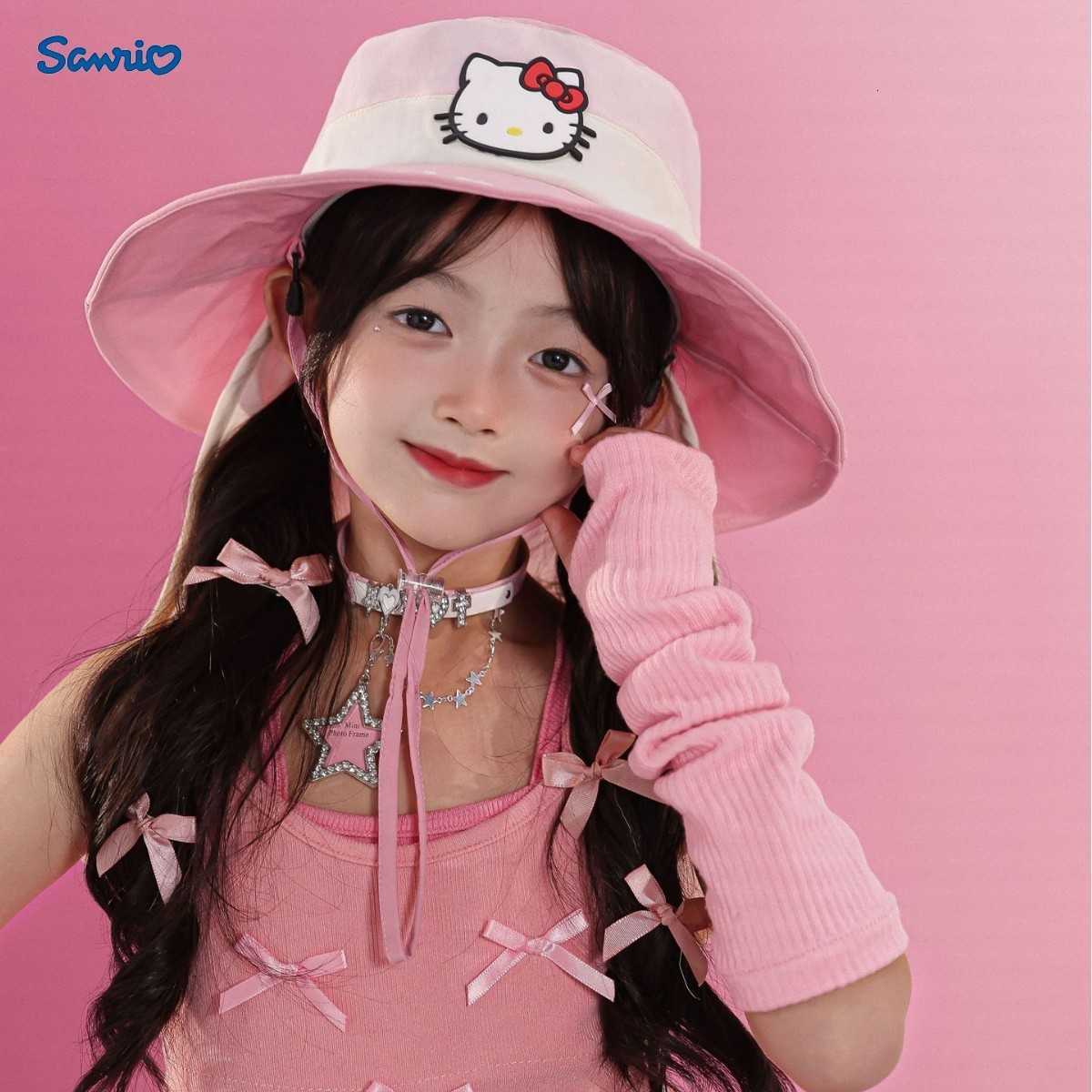 Sanrio Genuine Childrens Cartoon Cute Versatile Sun Protection UV Protection Summer Sunshade Fisherman Hat H251110