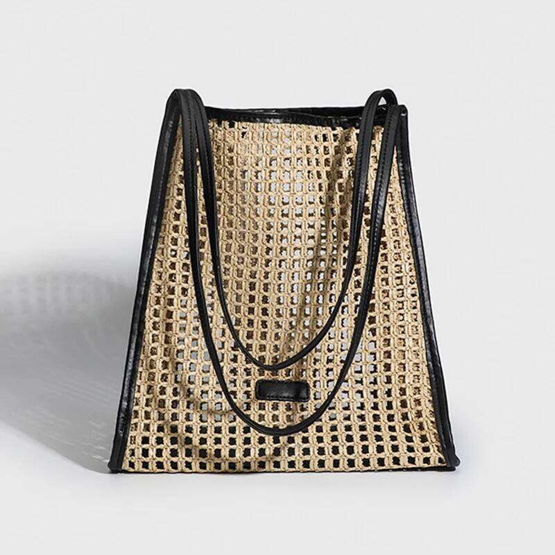 Bohemia Beach Straw Tote Bags For Women Luxury Designer Handbags And Purses 2024 New In Papyrus Braided High Capacity Shoulder