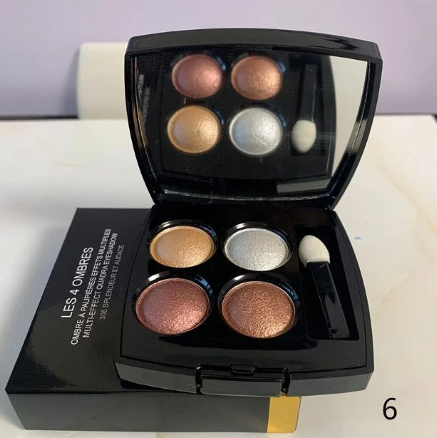 Makeup Brand C Eye shadow 6 Colors Matte Shimmer Natural Waterproof Easy Coloring Eyeshadow palette with brush