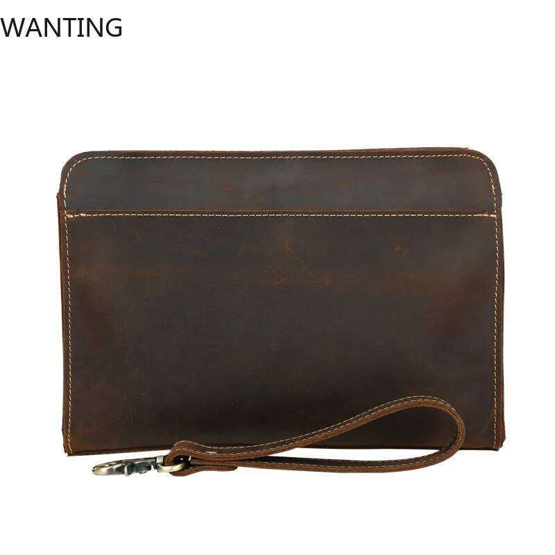 Designer Bags Designer Bags 100% Genuine Leather With Wrist Band Ipad Iphone Clutches For Male Men Hand Bag Real Cowskin Clutch Purse Gift Hot Selling