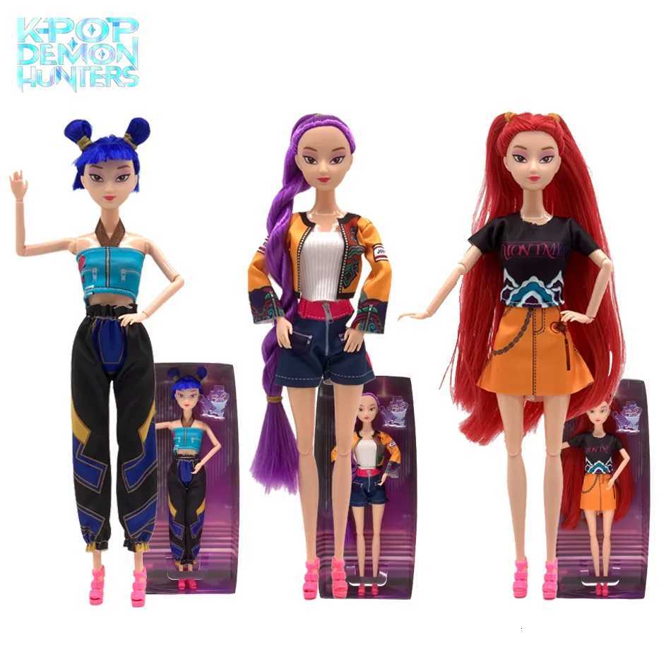 K-Pop Demon Hunters Anime Kpop Girl Group dibujos animados Rumi Zoey Mira 30cm modelo de figuras de accin muecas nias regalo Z251110