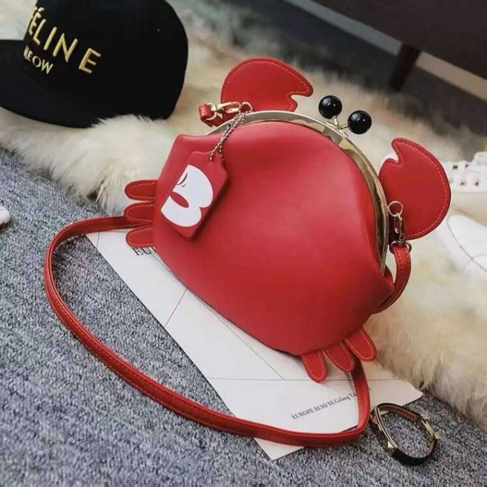 Women's Fashion Cute Crab Funny Animal Crossbody Shoulder Bag