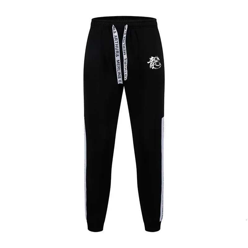 2025 New Arrival Mens Tracksuit 2 Piece Set Chinese Dragon Print Hoodie Sweatpants Fall Winter Daily Casual Sporty Jogging Suit W251110